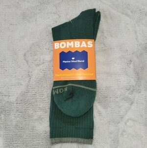 PBombas Unisex Large Merino Wool Blend Crew Socks Midweight Men9.5-13 Women11-13